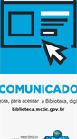 Mobile Screenshot of biblioteca.mct.gov.br